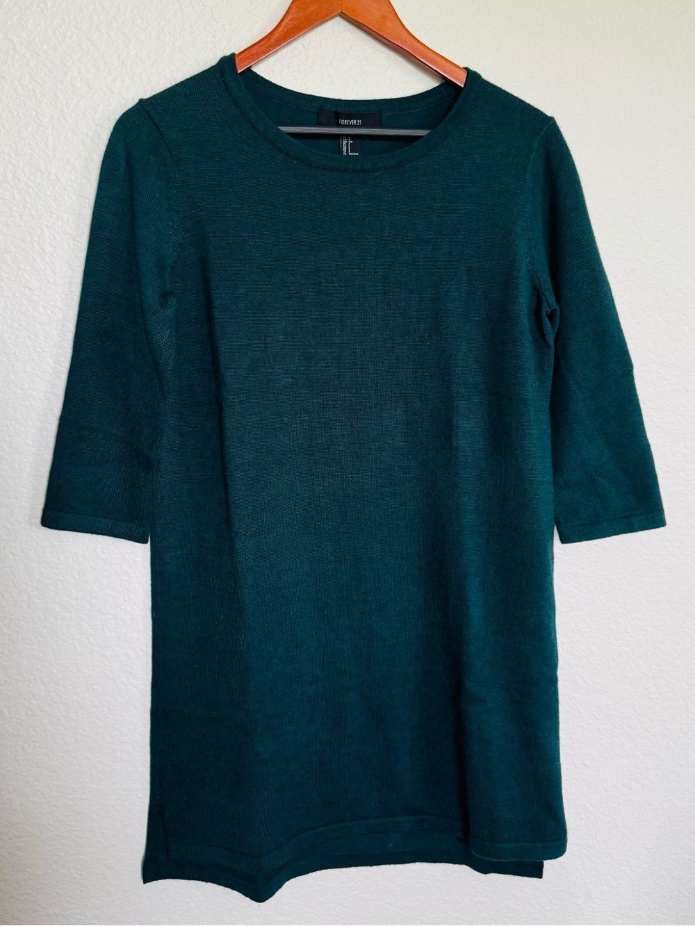 Forever 21 Teal Tunic Sweater S